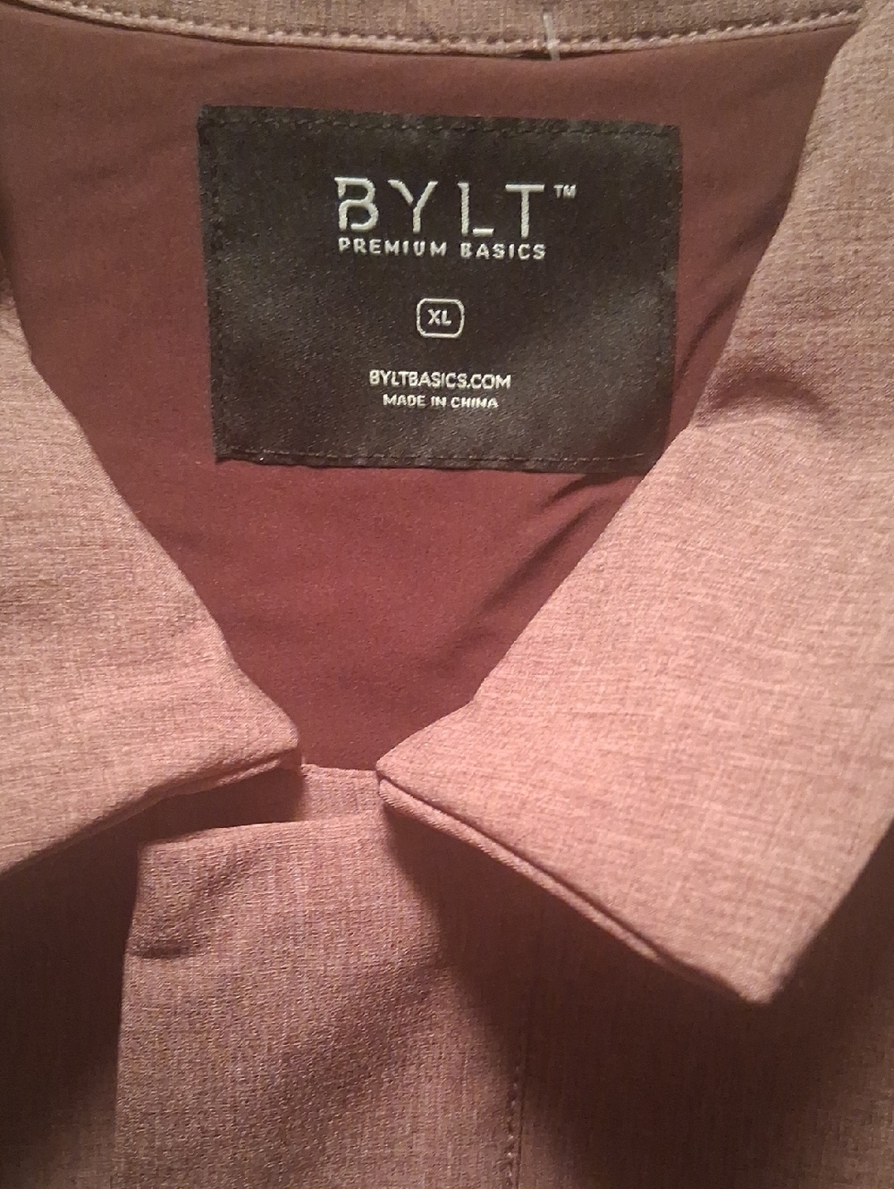 BYLT Premium Basics Men's Jacket in Dusty Rose Xl